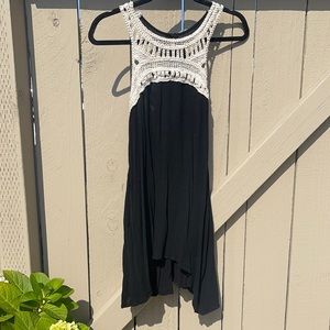 Black Aqua Tunic Dress